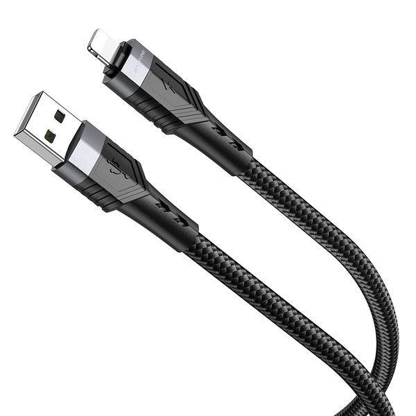 USB кабель Borofone BU35, USB - Lightning, черный