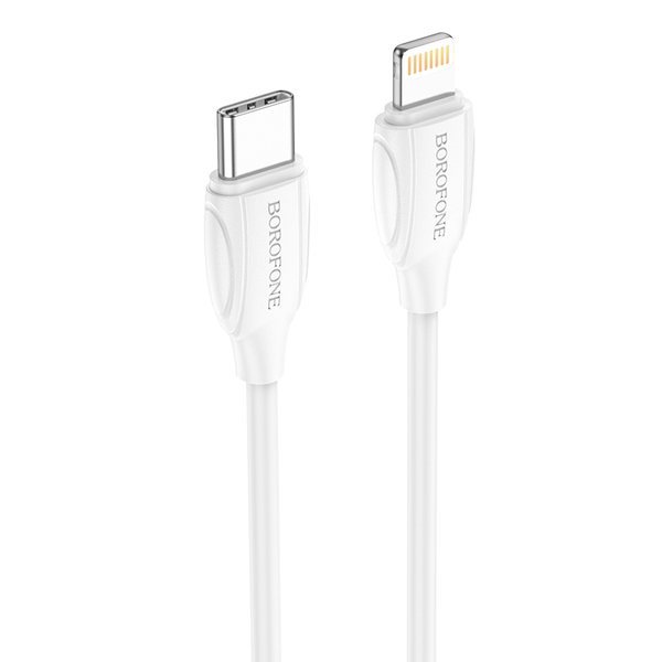 USB кабель Borofone BX19, Type-С - Lightning, белый