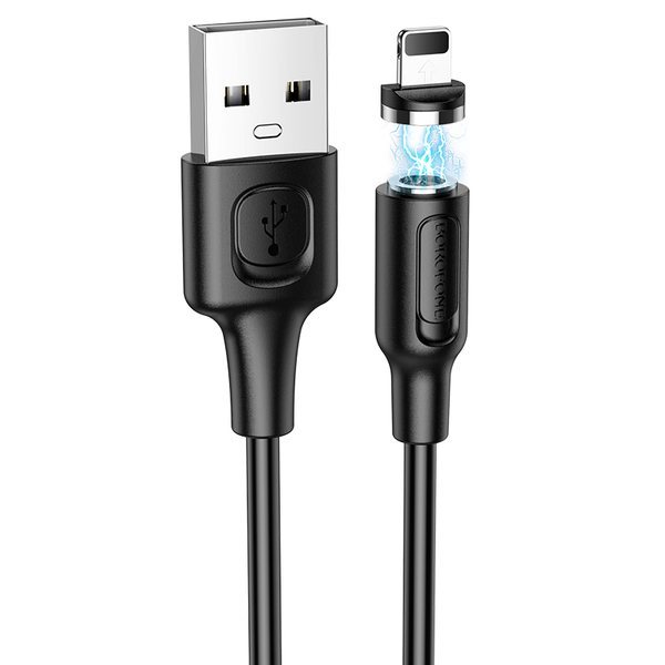 USB кабель Borofone BX41, USB - Lightning, черный