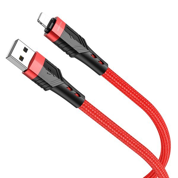 USB кабель Borofone BU35, USB - Lightning, красный