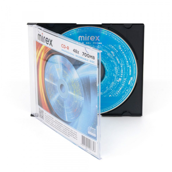 CD-R диск Mirex Brand, 48X, 700 МБ, Slim case 5 шт купить оптом