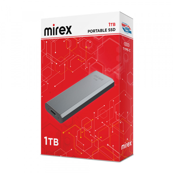 SSD диск внешний Type-C Mirex Data Master 1, 1 ТБ