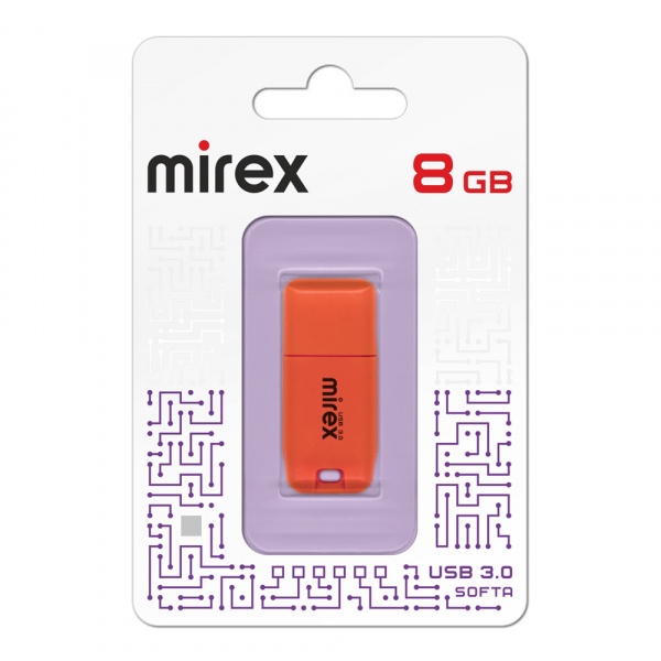 USB 3.0 флеш накопитель Mirex Softa Orange 8 ГБ оптом