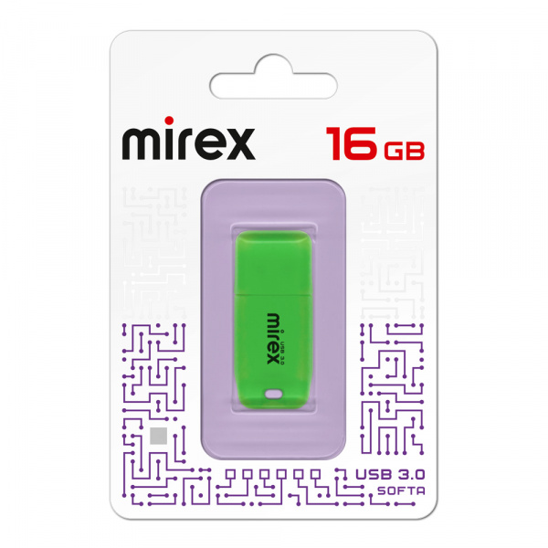 USB 3.0 флеш накопитель Mirex Softa Green 16 ГБ оптом