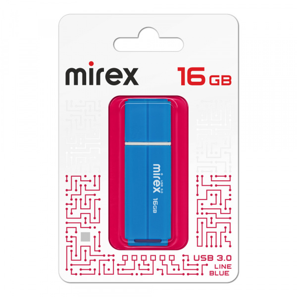 USB 3.0 флеш накопитель Mirex Line Blue 16 ГБ оптом