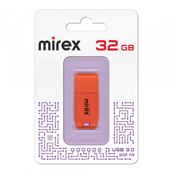 USB 3.0 флеш накопитель Mirex Softa Orange 32 ГБ оптом