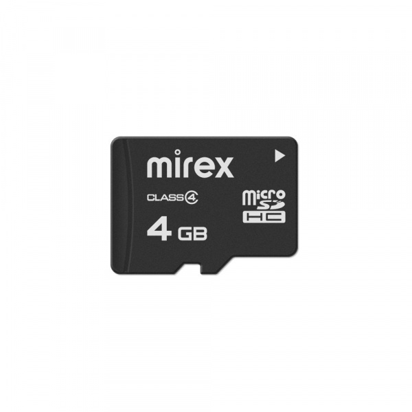 Карта памяти micro SDHC Mirex, 4 ГБ, Class 4 оптом