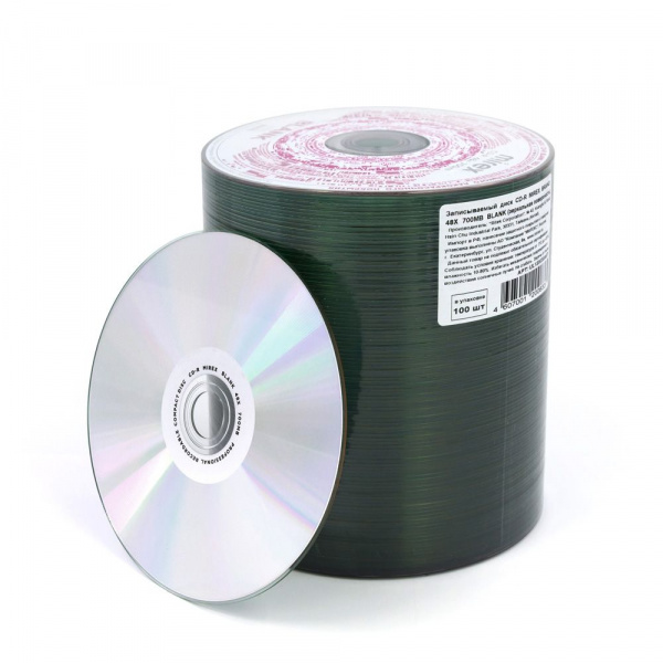 CD-R диск Mirex Brand Blank, 48X, 700 МБ, Bulk 100 шт купить оптом