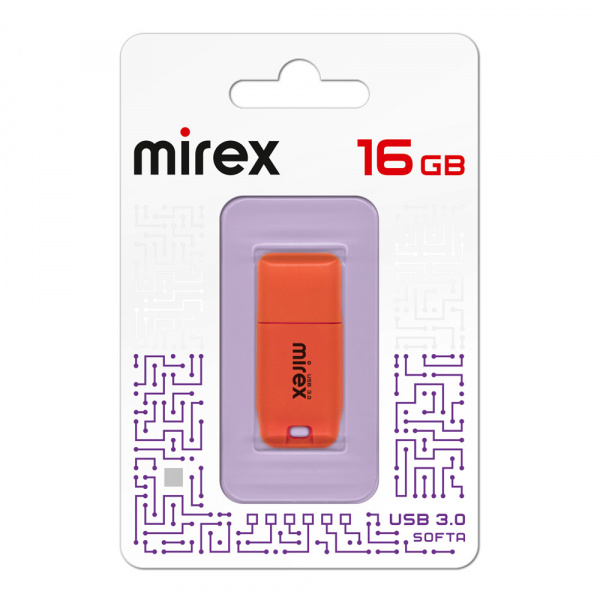 USB 3.0 флеш накопитель Mirex Softa Orange 16 ГБ оптом