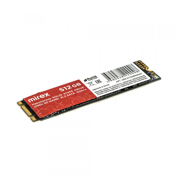 SSD диск M.2 SATA Mirex, 512 ГБ оптом