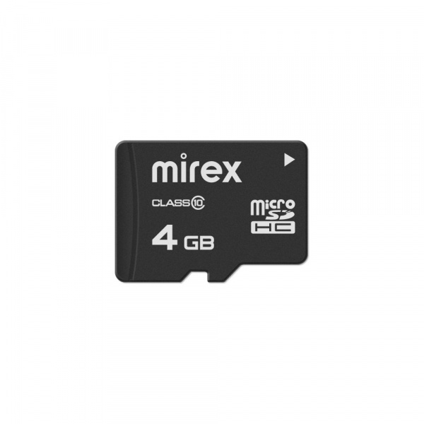 Карта памяти micro SDHC Mirex, 4 ГБ, Class 10 оптом