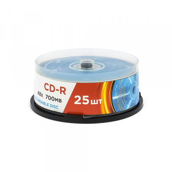 CD-R диск Mirex Brand, 48X, 700 МБ, Cake box 25 шт