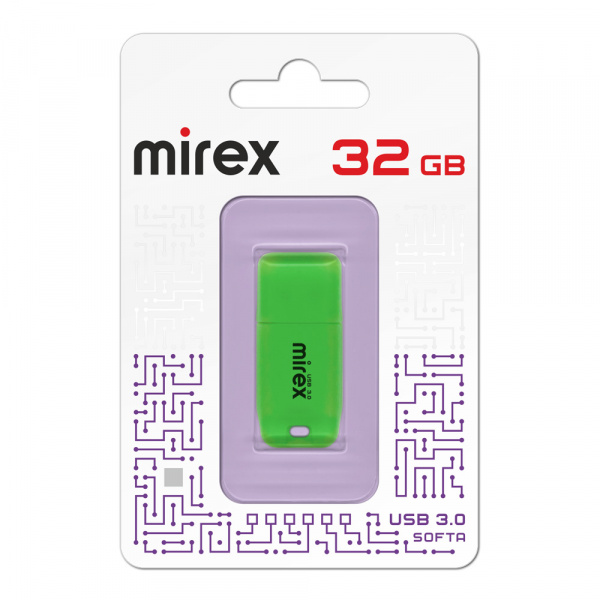 USB 3.0 флеш накопитель Mirex Softa Green 32 ГБ оптом