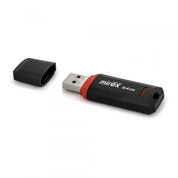 USB 3.0 флеш накопитель Mirex Knight Black 64 ГБ оптом