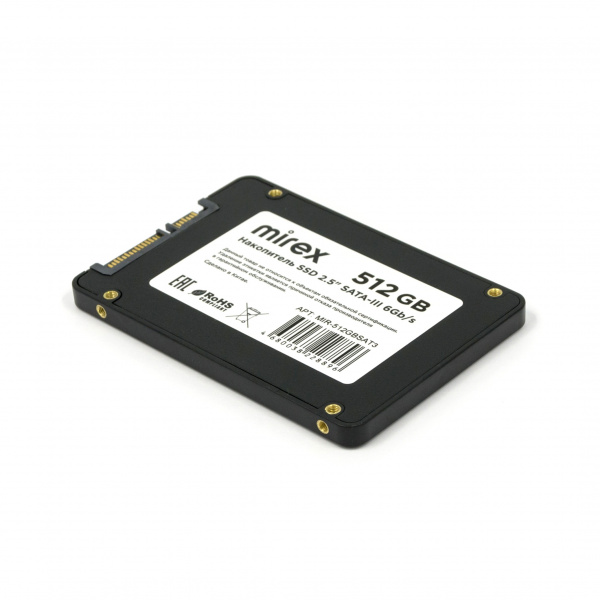 SSD диск 2.5" SATA-III Mirex, 512 ГБ оптом