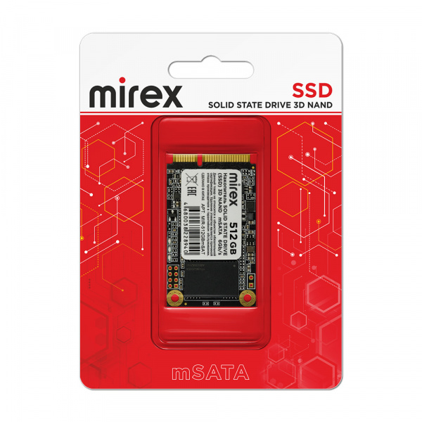 SSD диск mSATA Mirex, 512 ГБ оптом