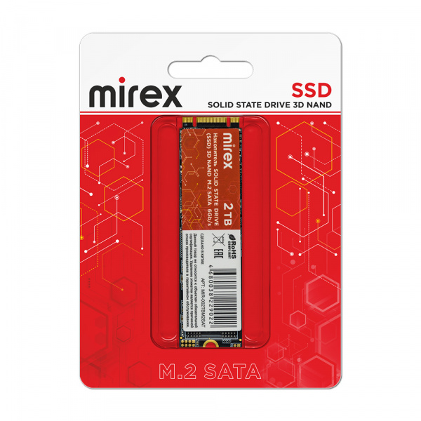 SSD диск M.2 SATA Mirex, 2 ТБ оптом