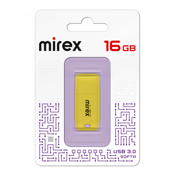 USB 3.0 флеш накопитель Mirex Softa Yellow 16 ГБ оптом