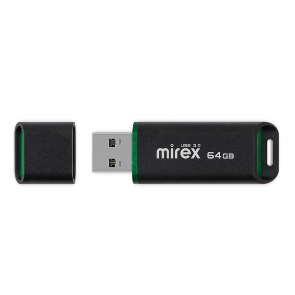 USB 3.0 флеш накопитель Mirex Spacer Black 64 ГБ оптом