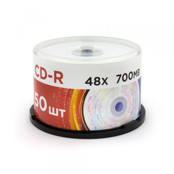 CD-R диск Mirex Brand White Thermoprint, 48X, 700 МБ, Cake box 50 шт