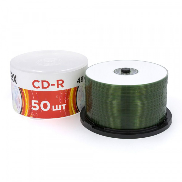 CD-R диск Mirex Brand White Thermoprint, 48X, 700 МБ, Cake box 50 шт купить оптом