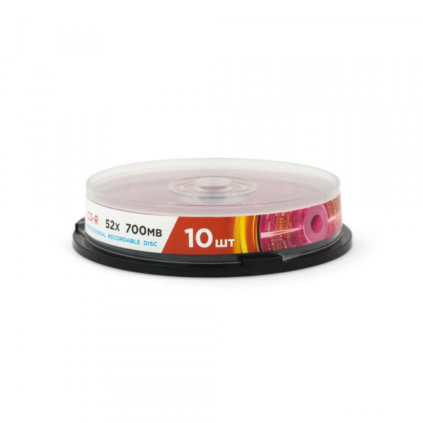 CD-R диск Mirex Brand, 52X, 700 МБ, Cake box 10 шт